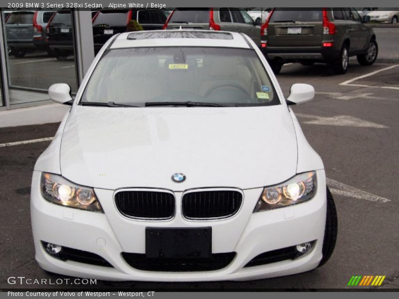 Alpine White / Beige 2009 BMW 3 Series 328xi Sedan