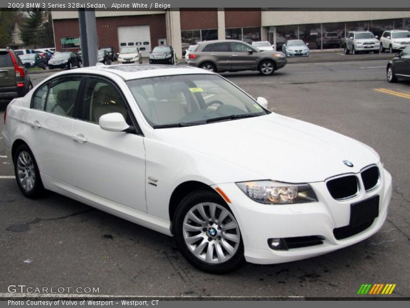 Alpine White / Beige 2009 BMW 3 Series 328xi Sedan