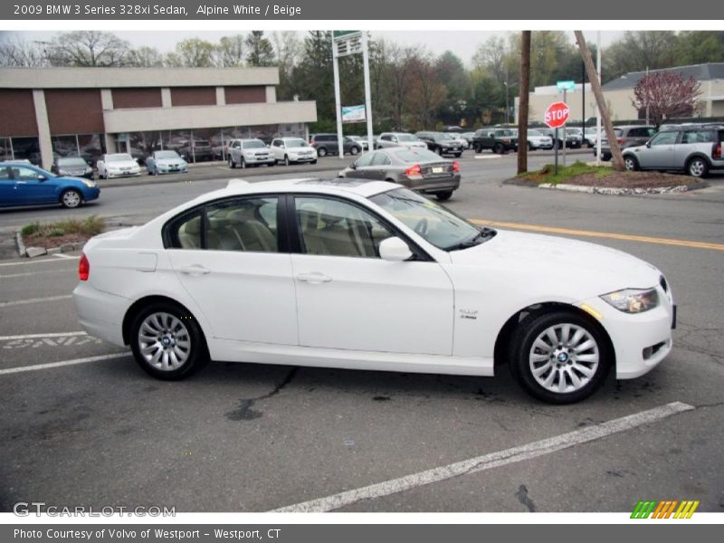 Alpine White / Beige 2009 BMW 3 Series 328xi Sedan