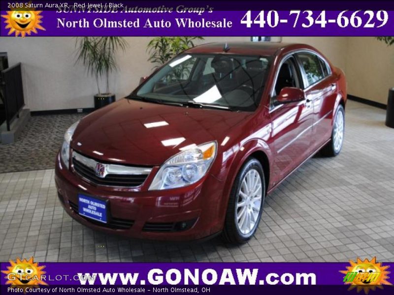 Red Jewel / Black 2008 Saturn Aura XR