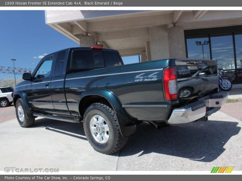Black Emerald / Beige 1999 Nissan Frontier SE Extended Cab 4x4