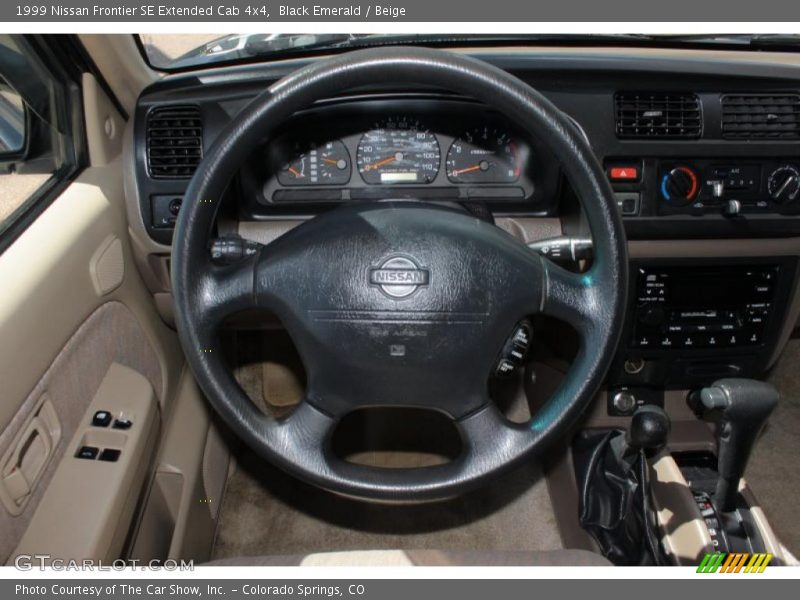 Black Emerald / Beige 1999 Nissan Frontier SE Extended Cab 4x4