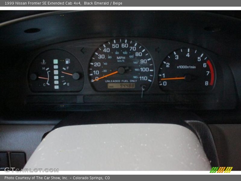 Black Emerald / Beige 1999 Nissan Frontier SE Extended Cab 4x4
