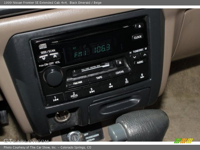 Black Emerald / Beige 1999 Nissan Frontier SE Extended Cab 4x4