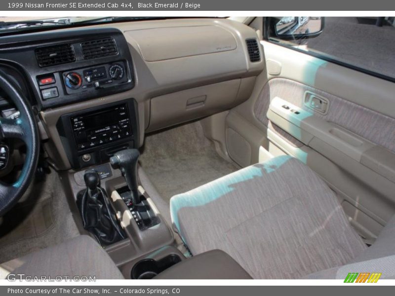 Black Emerald / Beige 1999 Nissan Frontier SE Extended Cab 4x4