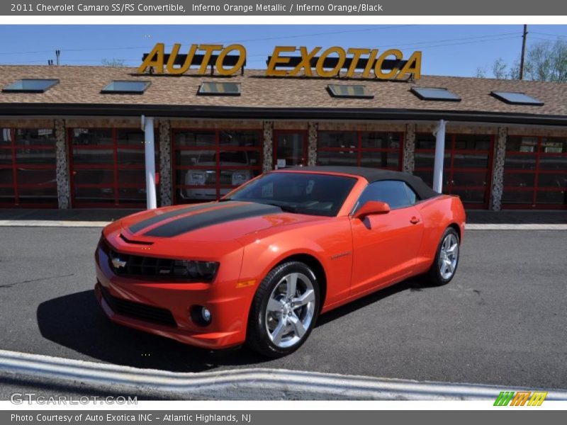 Inferno Orange Metallic / Inferno Orange/Black 2011 Chevrolet Camaro SS/RS Convertible