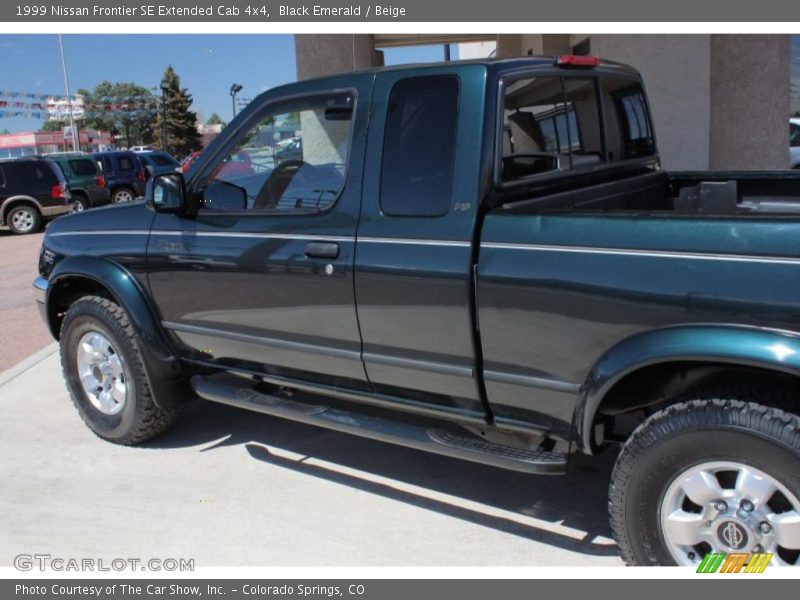 Black Emerald / Beige 1999 Nissan Frontier SE Extended Cab 4x4