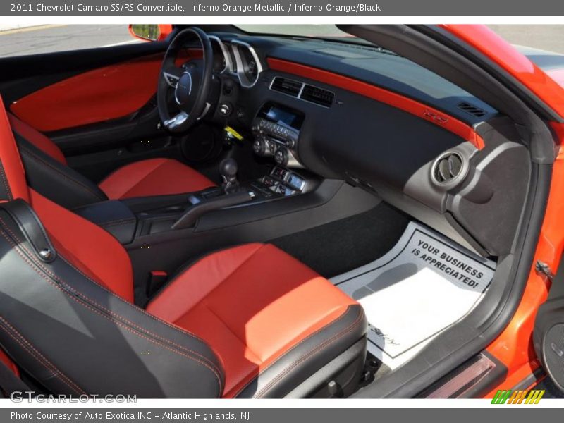 Inferno Orange Metallic / Inferno Orange/Black 2011 Chevrolet Camaro SS/RS Convertible