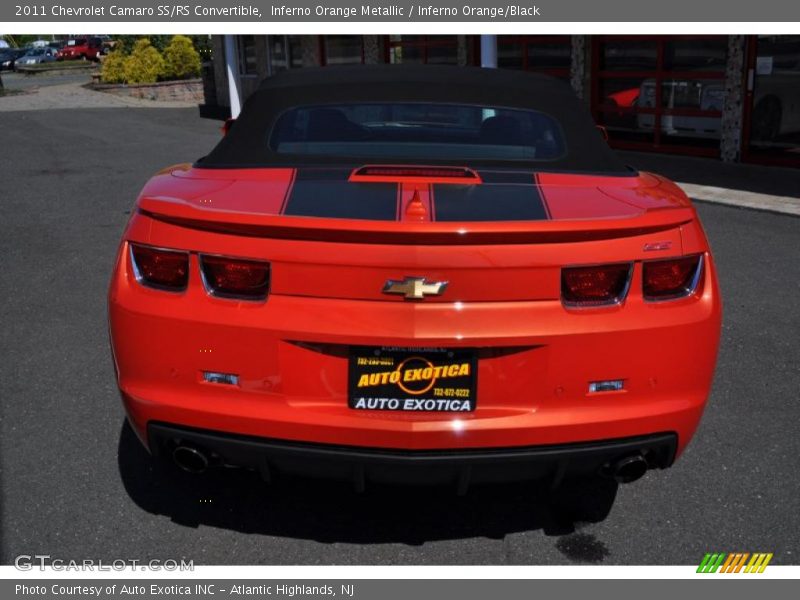 Inferno Orange Metallic / Inferno Orange/Black 2011 Chevrolet Camaro SS/RS Convertible