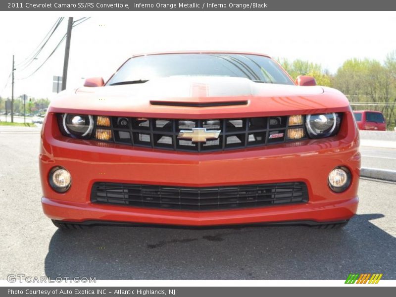 Inferno Orange Metallic / Inferno Orange/Black 2011 Chevrolet Camaro SS/RS Convertible