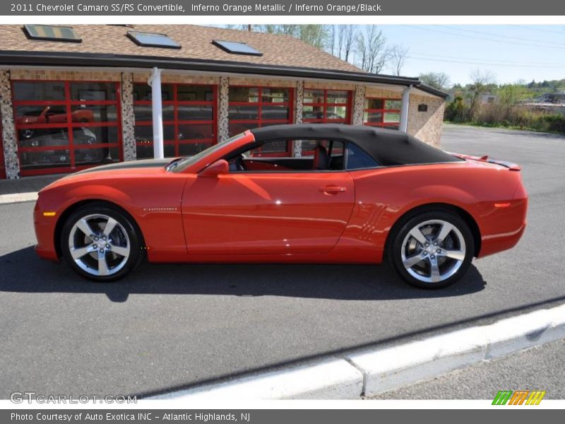 Inferno Orange Metallic / Inferno Orange/Black 2011 Chevrolet Camaro SS/RS Convertible