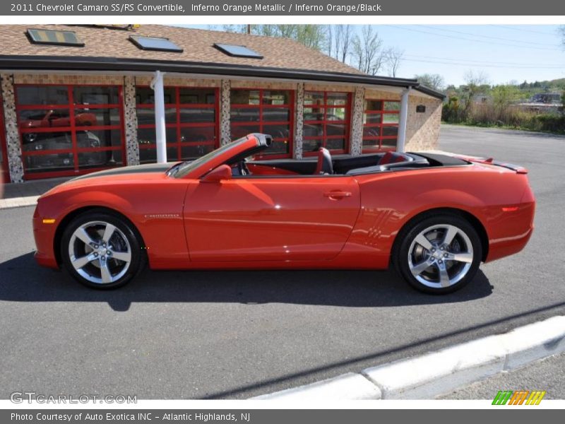 Inferno Orange Metallic / Inferno Orange/Black 2011 Chevrolet Camaro SS/RS Convertible