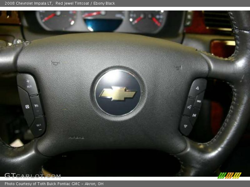 Red Jewel Tintcoat / Ebony Black 2008 Chevrolet Impala LT