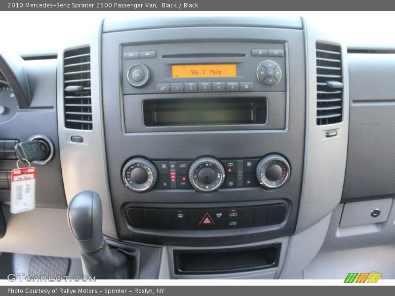 Controls of 2010 Sprinter 2500 Passenger Van