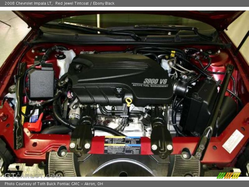 Red Jewel Tintcoat / Ebony Black 2008 Chevrolet Impala LT