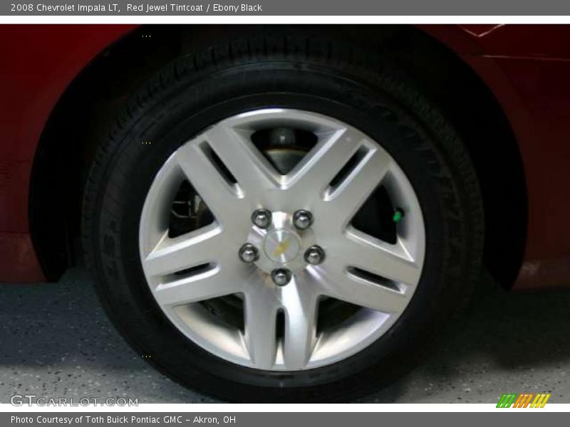 Red Jewel Tintcoat / Ebony Black 2008 Chevrolet Impala LT