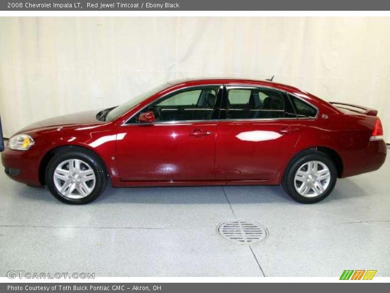 Red Jewel Tintcoat / Ebony Black 2008 Chevrolet Impala LT