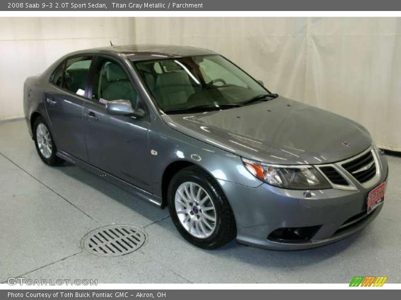 Titan Gray Metallic / Parchment 2008 Saab 9-3 2.0T Sport Sedan