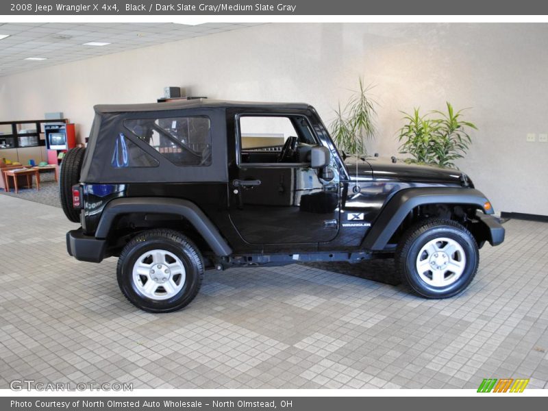 Black / Dark Slate Gray/Medium Slate Gray 2008 Jeep Wrangler X 4x4