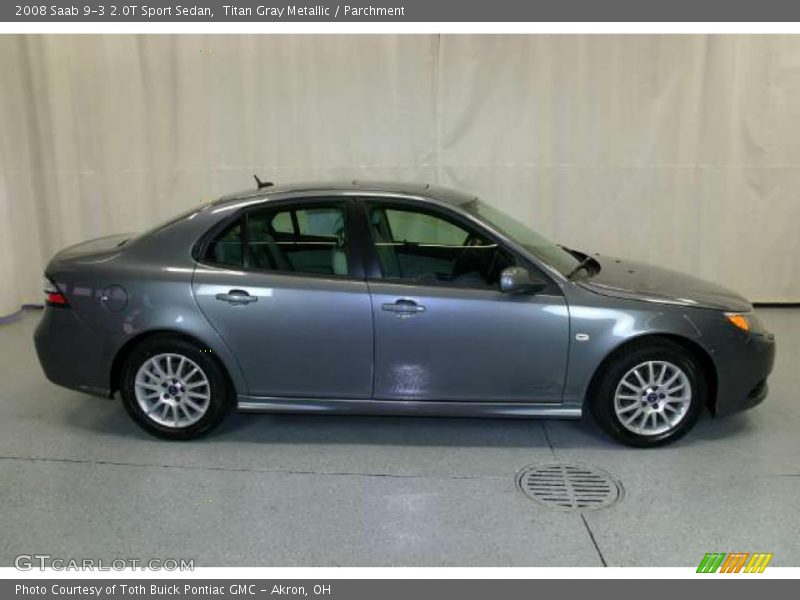 Titan Gray Metallic / Parchment 2008 Saab 9-3 2.0T Sport Sedan