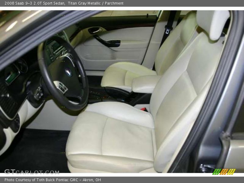 Titan Gray Metallic / Parchment 2008 Saab 9-3 2.0T Sport Sedan