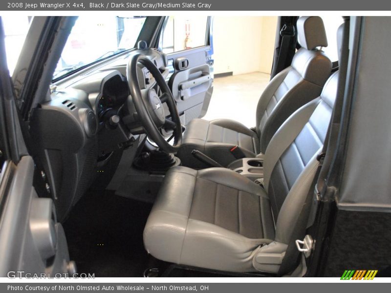 Black / Dark Slate Gray/Medium Slate Gray 2008 Jeep Wrangler X 4x4