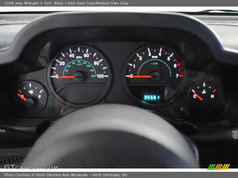 Black / Dark Slate Gray/Medium Slate Gray 2008 Jeep Wrangler X 4x4
