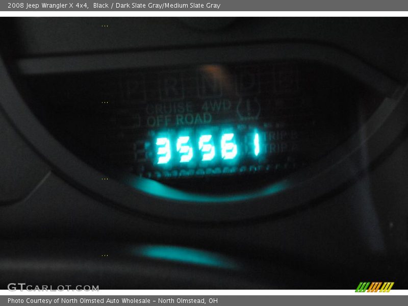 Black / Dark Slate Gray/Medium Slate Gray 2008 Jeep Wrangler X 4x4
