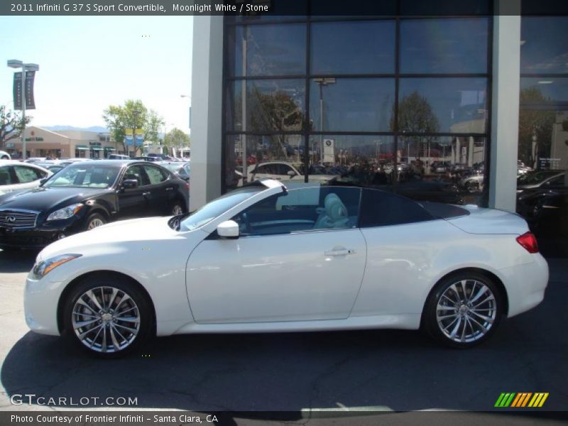 Moonlight White / Stone 2011 Infiniti G 37 S Sport Convertible