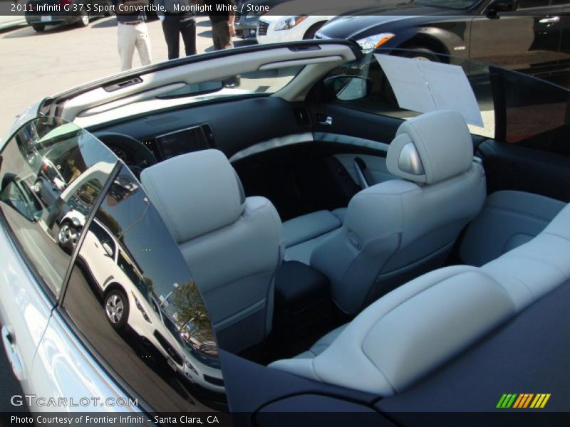 Moonlight White / Stone 2011 Infiniti G 37 S Sport Convertible