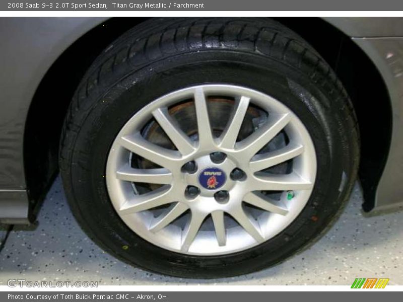 Titan Gray Metallic / Parchment 2008 Saab 9-3 2.0T Sport Sedan