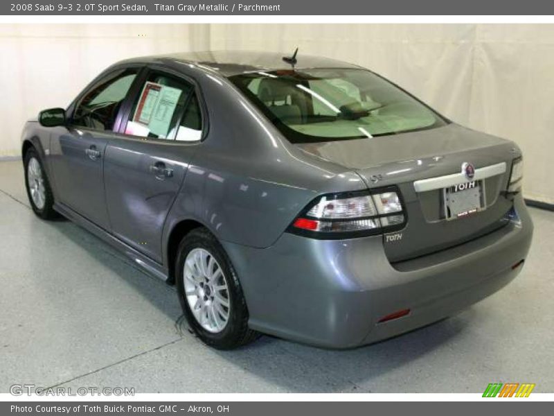 Titan Gray Metallic / Parchment 2008 Saab 9-3 2.0T Sport Sedan