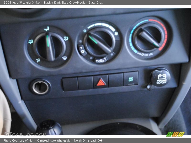 Black / Dark Slate Gray/Medium Slate Gray 2008 Jeep Wrangler X 4x4