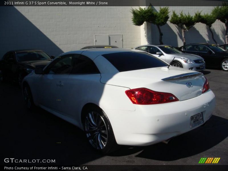 Moonlight White / Stone 2011 Infiniti G 37 S Sport Convertible