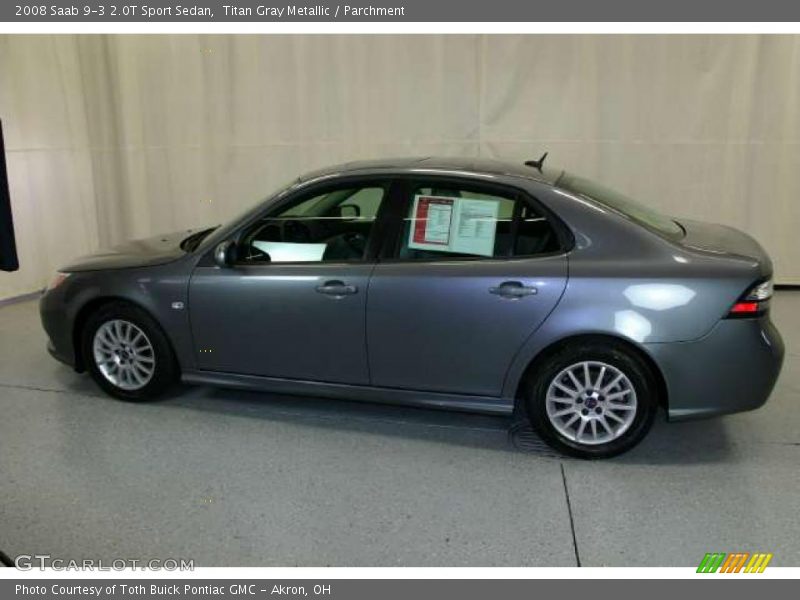 Titan Gray Metallic / Parchment 2008 Saab 9-3 2.0T Sport Sedan