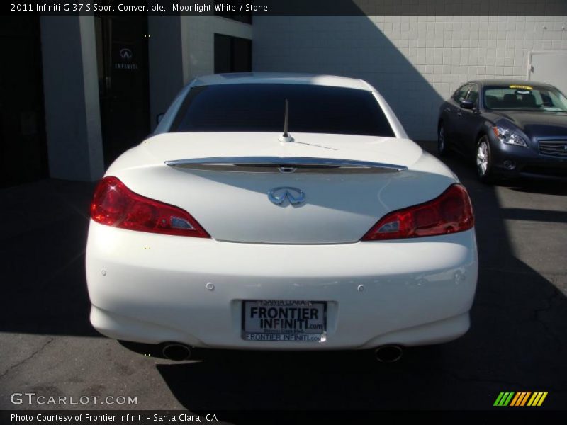 Moonlight White / Stone 2011 Infiniti G 37 S Sport Convertible