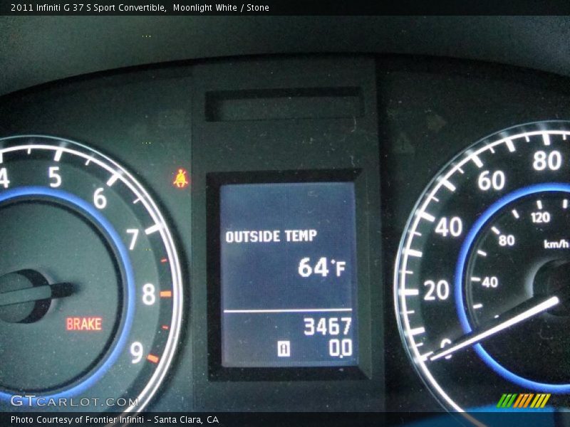 Moonlight White / Stone 2011 Infiniti G 37 S Sport Convertible