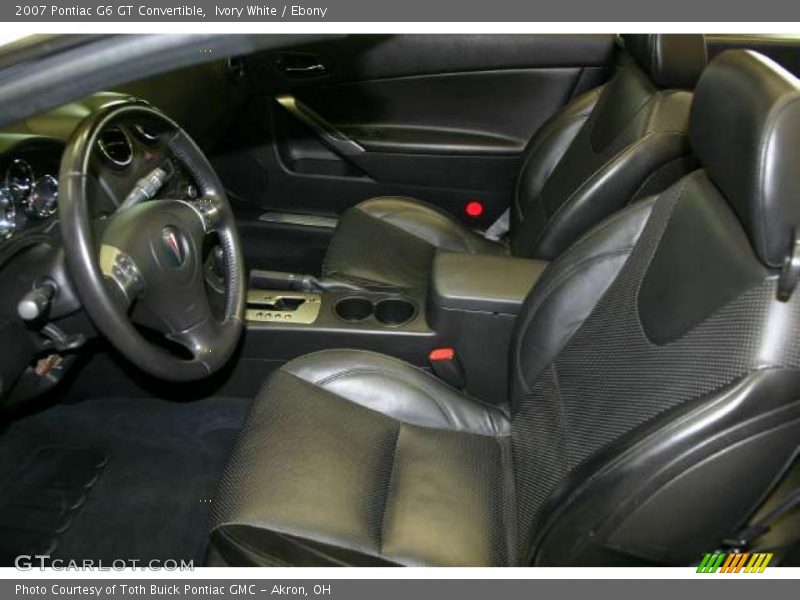 Ivory White / Ebony 2007 Pontiac G6 GT Convertible