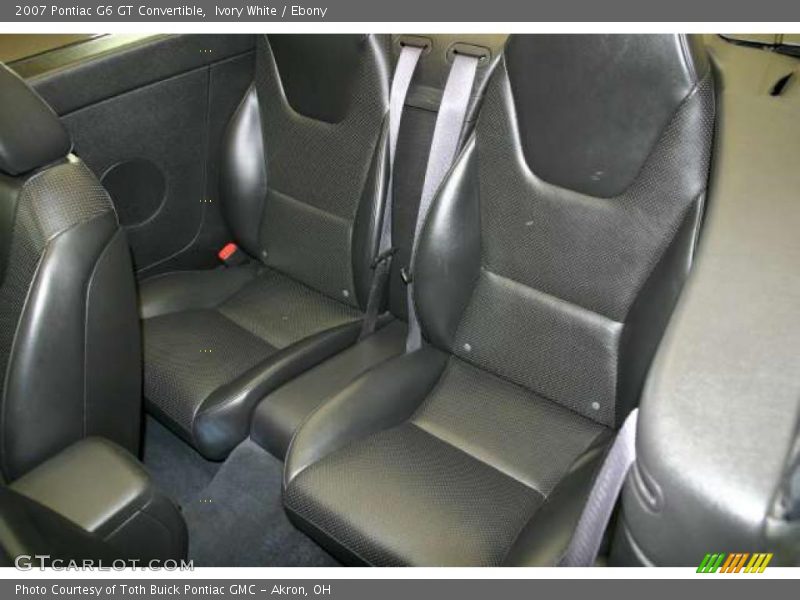 Ivory White / Ebony 2007 Pontiac G6 GT Convertible