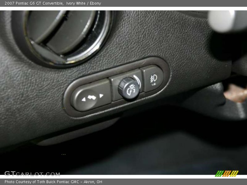 Ivory White / Ebony 2007 Pontiac G6 GT Convertible
