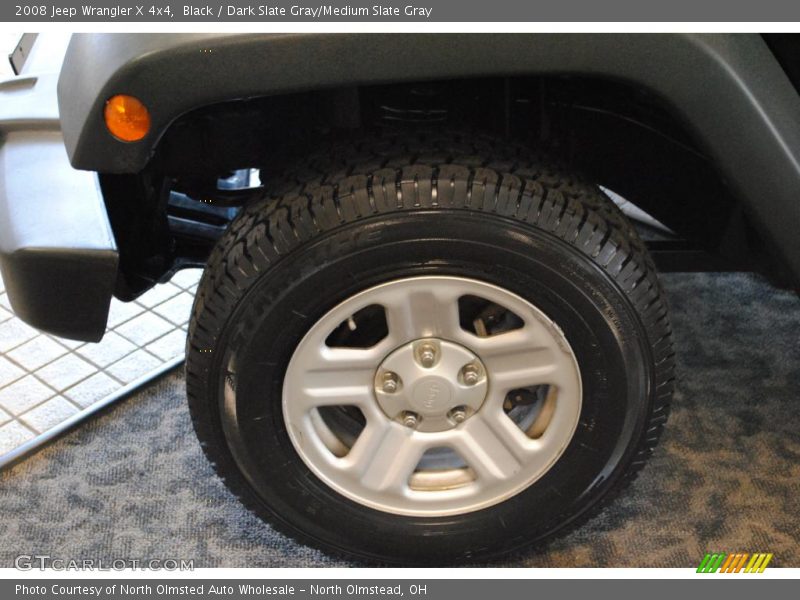 Black / Dark Slate Gray/Medium Slate Gray 2008 Jeep Wrangler X 4x4