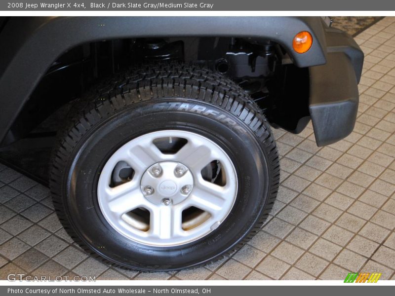 Black / Dark Slate Gray/Medium Slate Gray 2008 Jeep Wrangler X 4x4