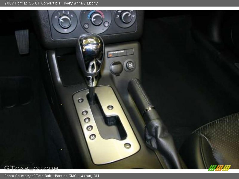 Ivory White / Ebony 2007 Pontiac G6 GT Convertible