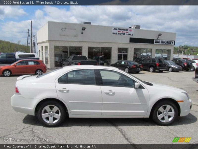 White Suede / Charcoal Black 2009 Ford Fusion SE
