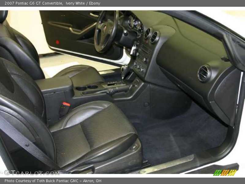 Ivory White / Ebony 2007 Pontiac G6 GT Convertible