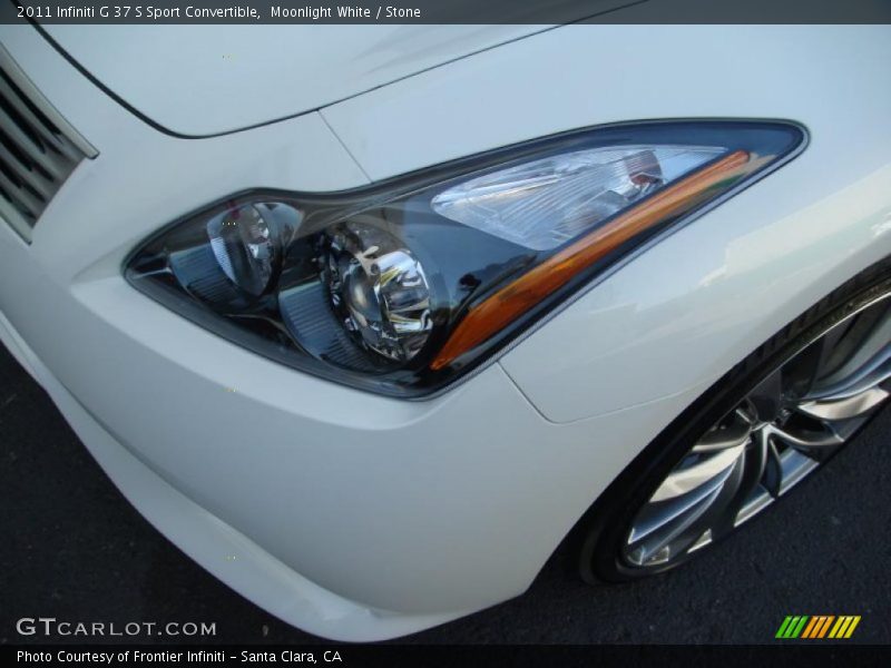 Moonlight White / Stone 2011 Infiniti G 37 S Sport Convertible