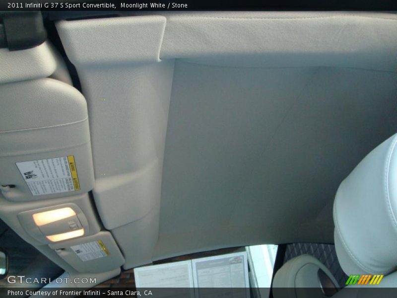 Moonlight White / Stone 2011 Infiniti G 37 S Sport Convertible