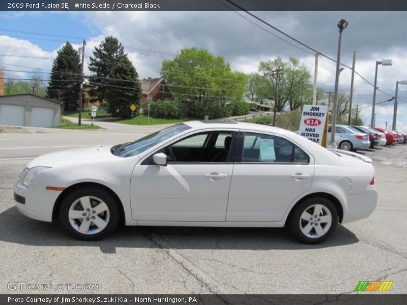 White Suede / Charcoal Black 2009 Ford Fusion SE