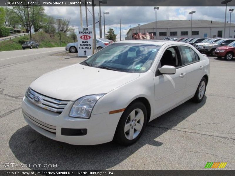 White Suede / Charcoal Black 2009 Ford Fusion SE
