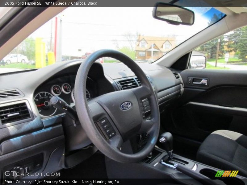White Suede / Charcoal Black 2009 Ford Fusion SE